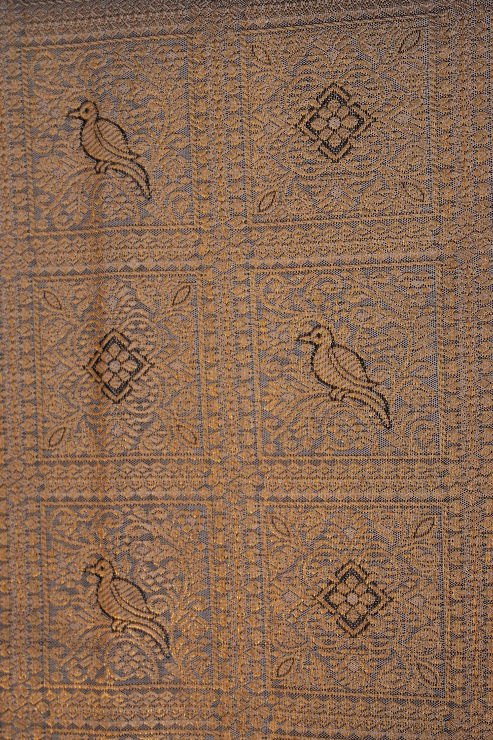 Image of Kanchipattu Brocade Grey Saree